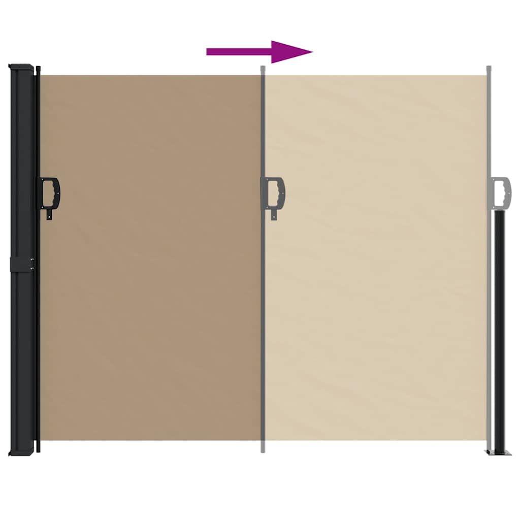 vidaXL Uittrekbaar Windscherm 160x300 cm Taupe - Zo Goed Als Nieuw!