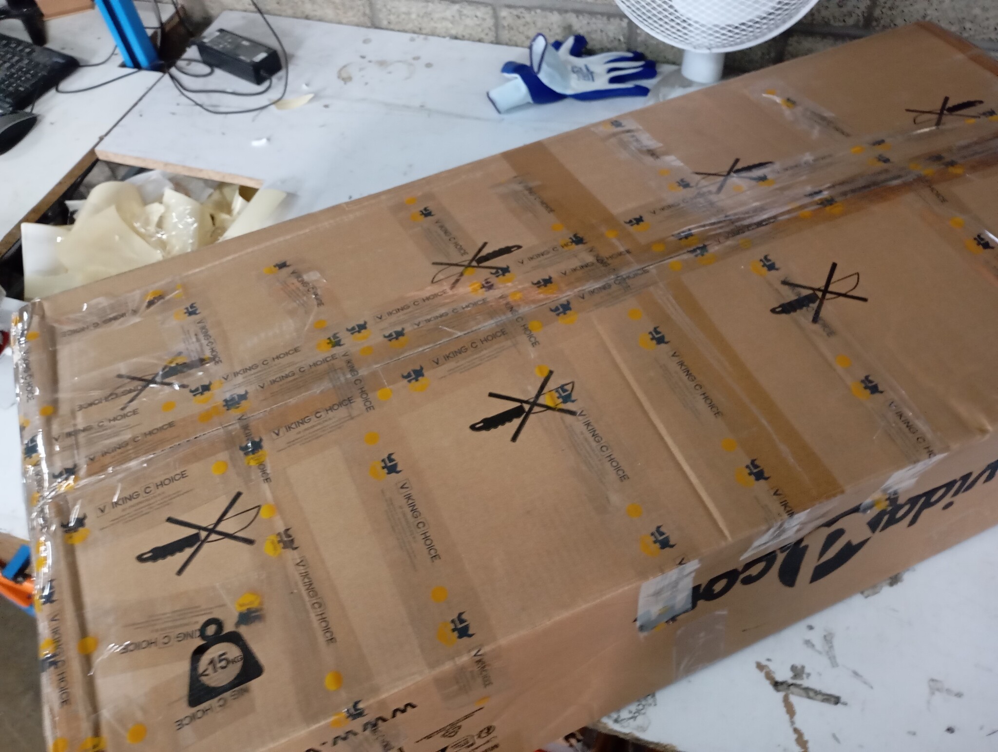 VidaXL Kledingrek met Kastje Wit - Retourdeal!