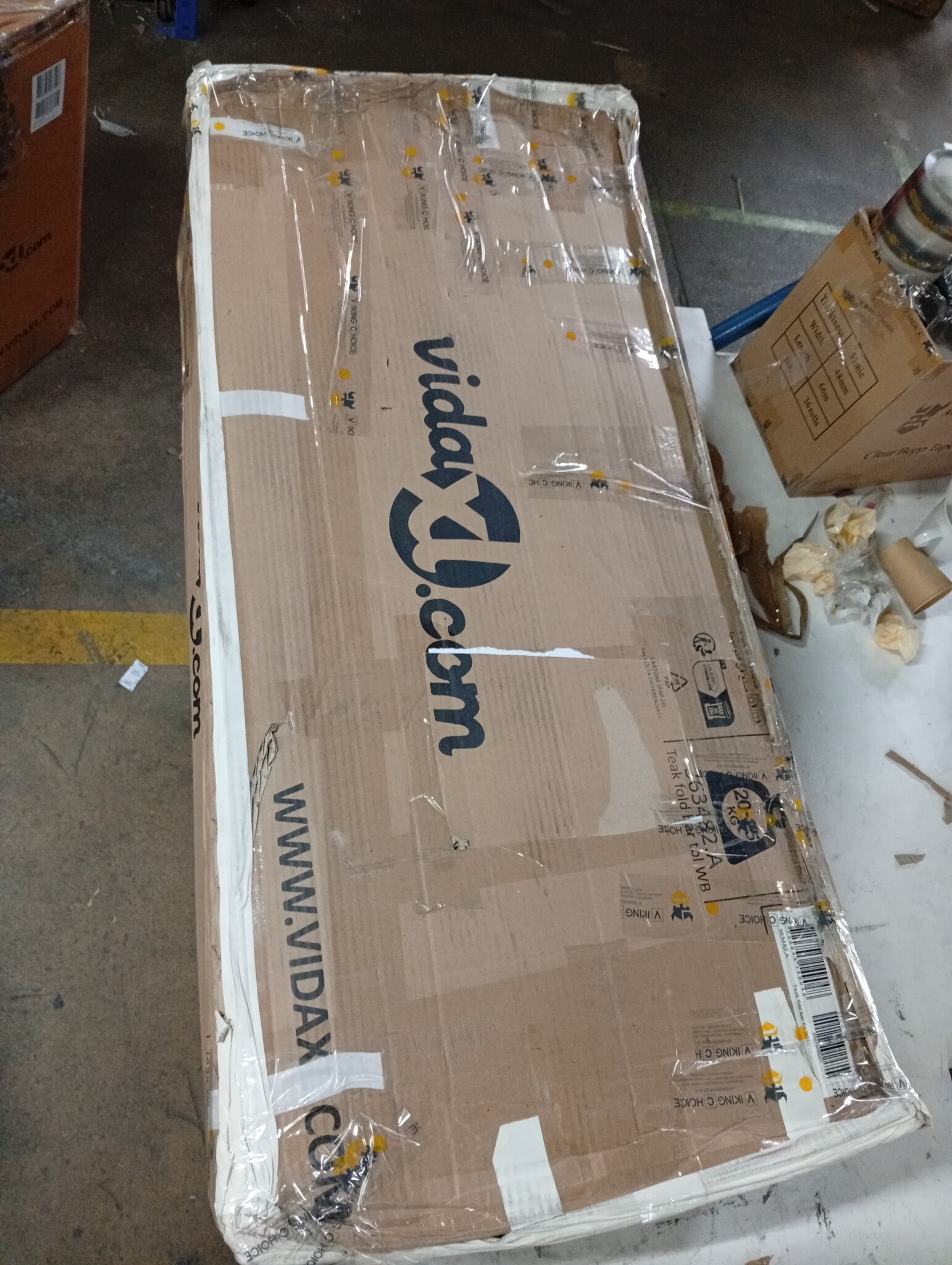 vidaXL Inklapbare Bartafel Teakhout 155cm - Zo Goed Als Nieuw!