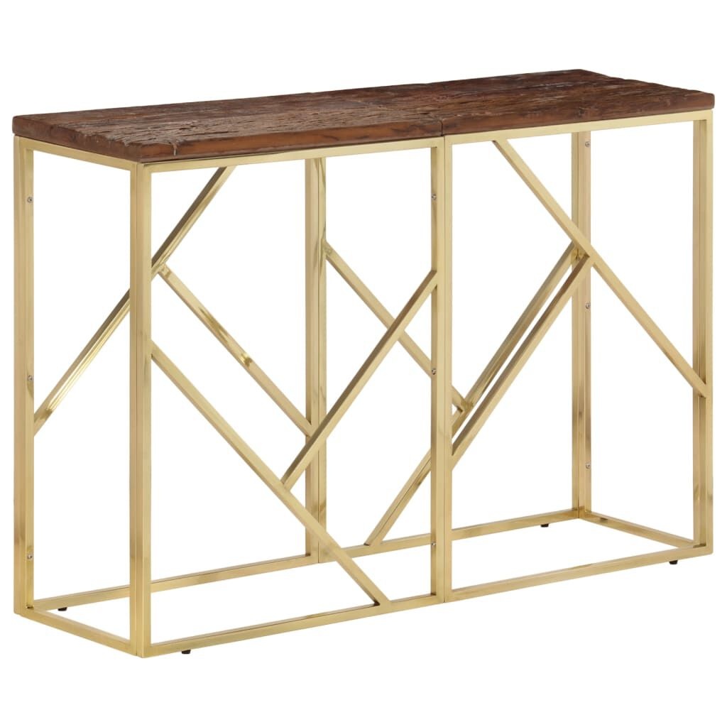 Wandtafel Staal/Hout Goud - 55% Korting! Krasjes