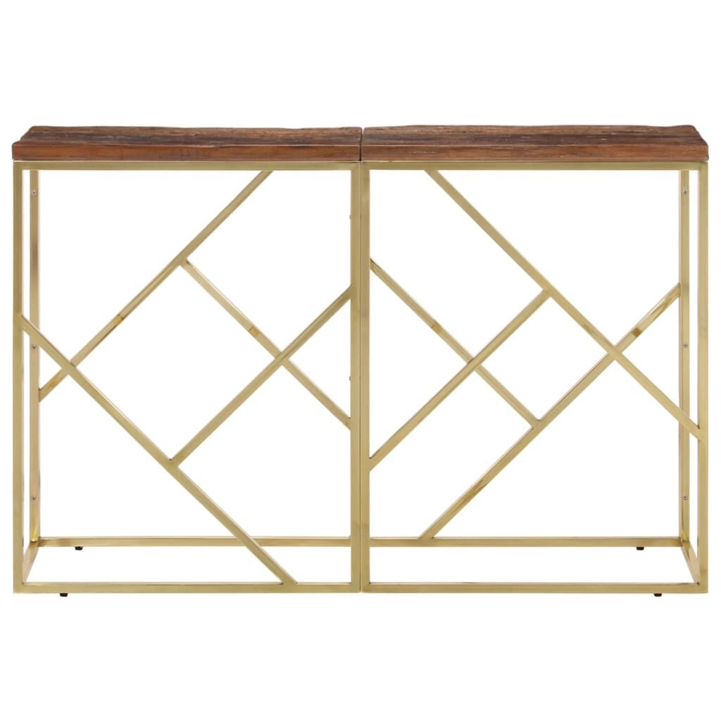 Wandtafel Staal/Hout Goud - 55% Korting! Krasjes