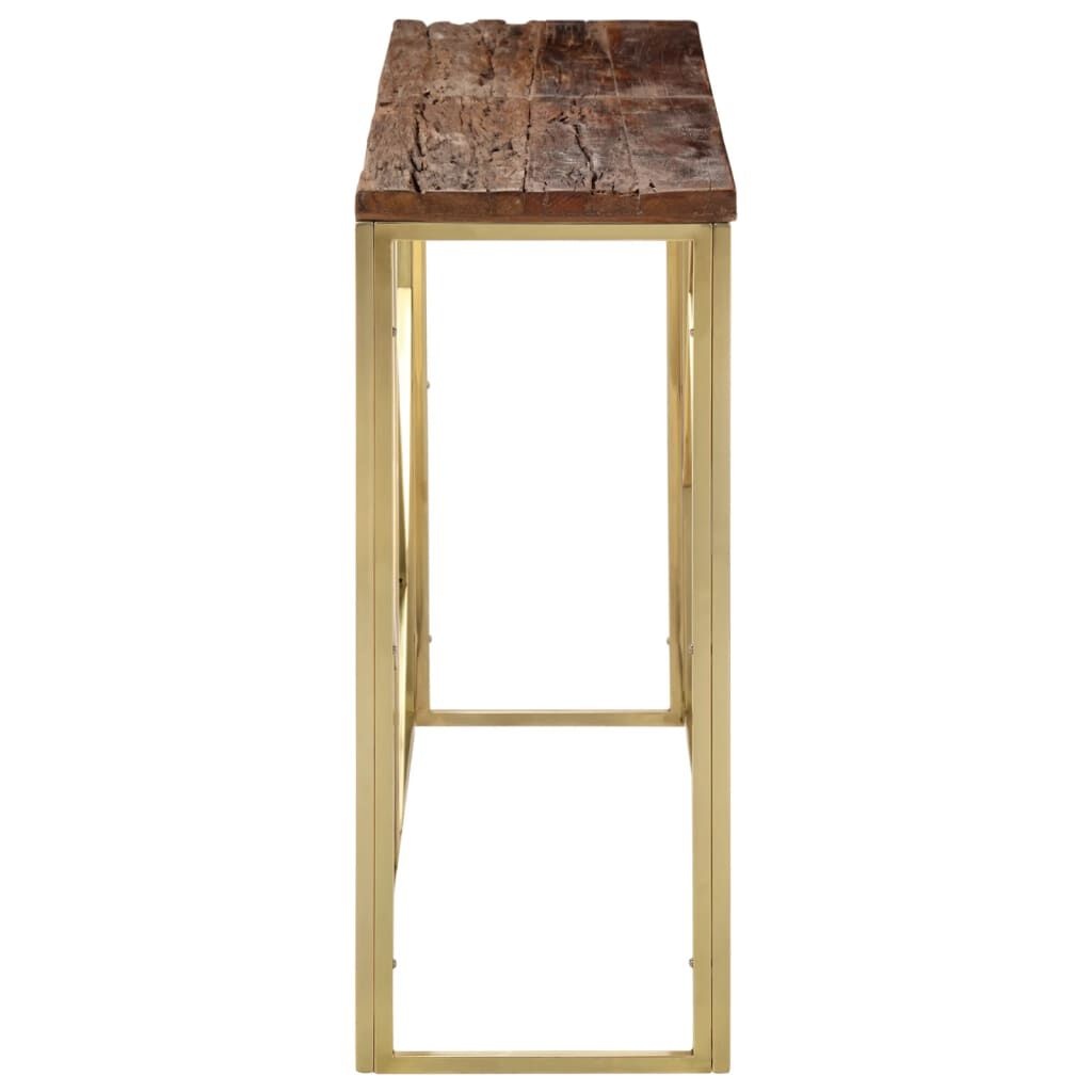 Wandtafel Staal/Hout Goud - 55% Korting! Krasjes