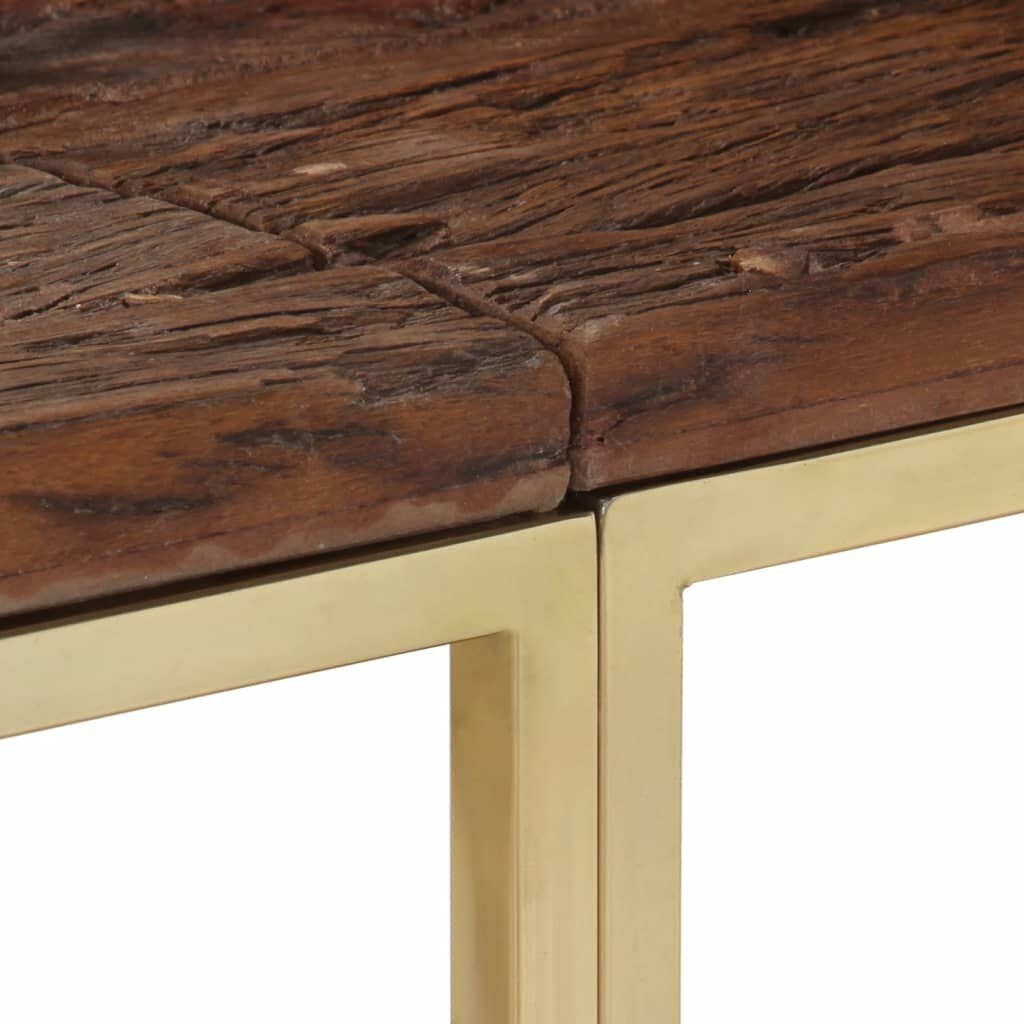 Wandtafel Staal/Hout Goud - 55% Korting! Krasjes