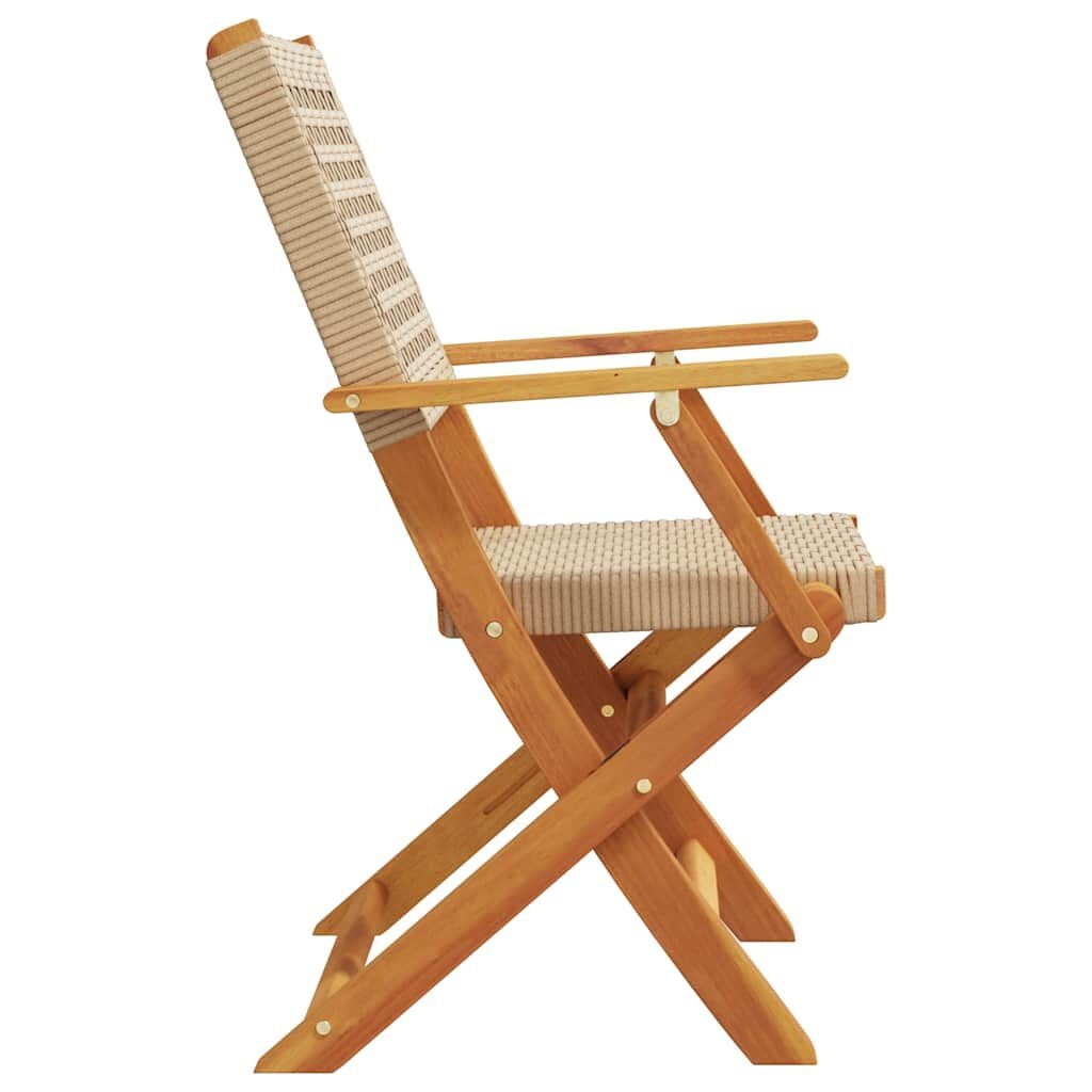 vidaXL Tuinstoelen (4 st.) - 60% Korting! Inklapbaar & Beige