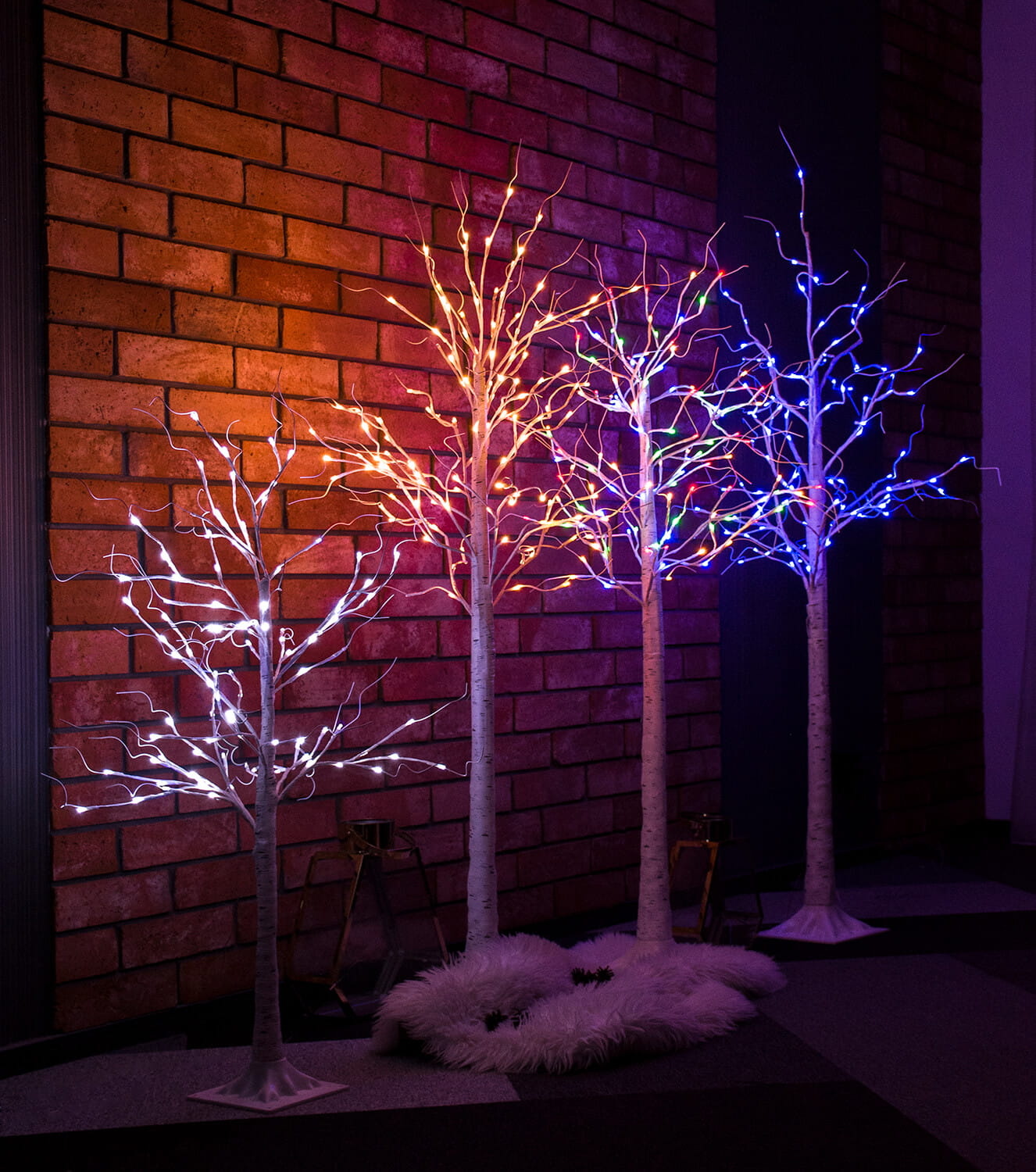 Kunstboom - met LED verlichting - 180 cm - multicolor