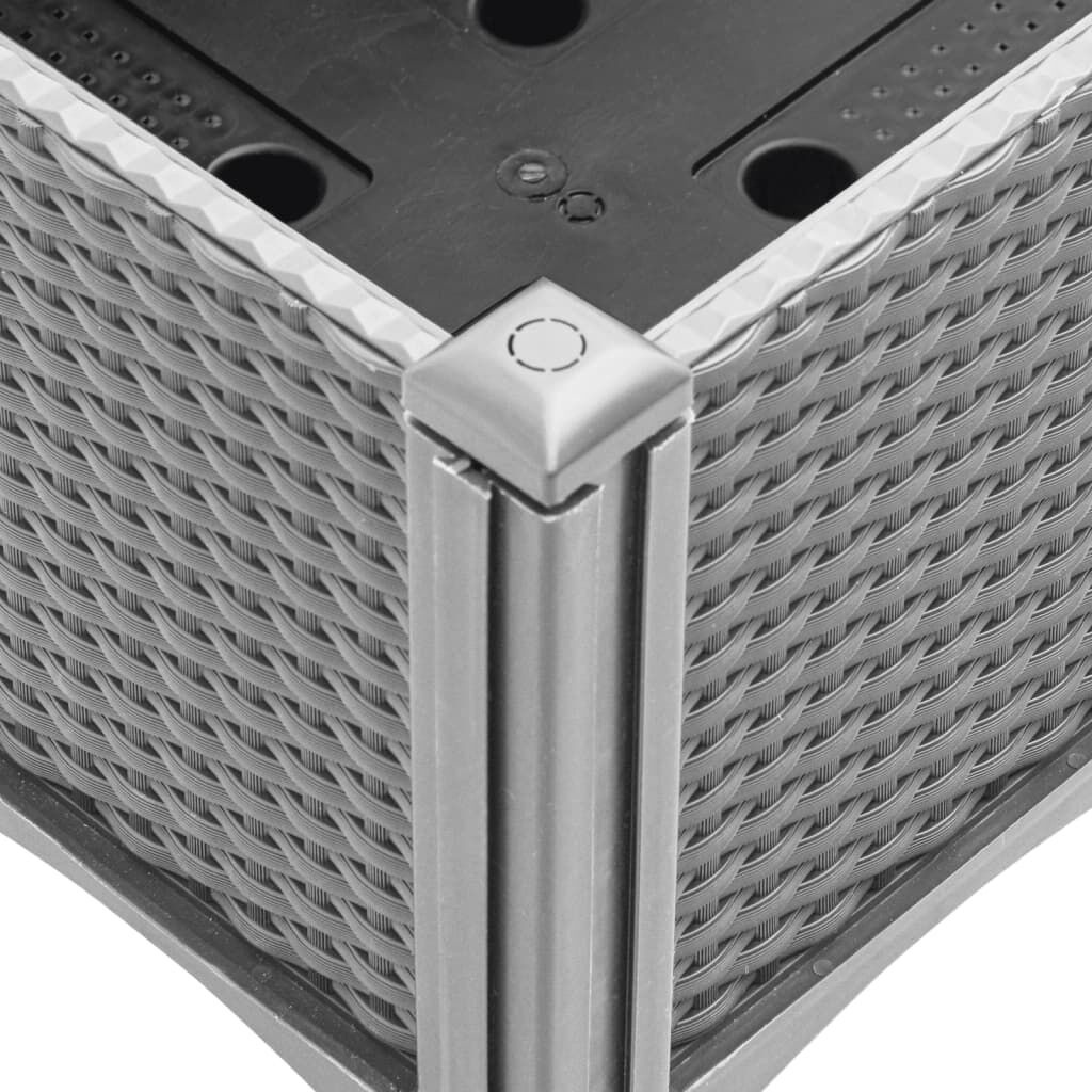 vidaXL Plantenbak met Latwerk Lichtgrijs -35%