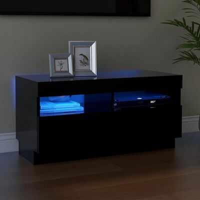 TV Meubel met LED Zwart 80cm - 35% Korting! (Nieuw)