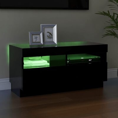 TV Meubel met LED Zwart 80cm - 35% Korting! (Nieuw)