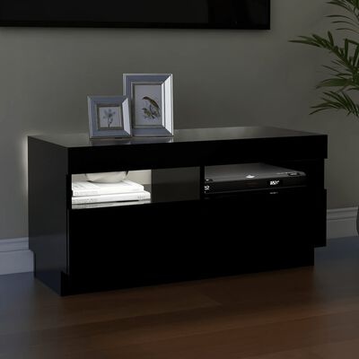 TV Meubel met LED Zwart 80cm - 35% Korting! (Nieuw)