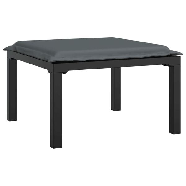 Luxe VidaXL Loungeset (4-delig) Zwart/Grijs - Retourdeal!