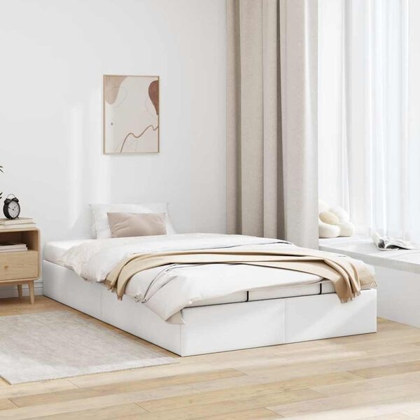 VidaXL Bedframe 120x200 Wit Kunstleer -35%! Zo Goed Als Nieuw