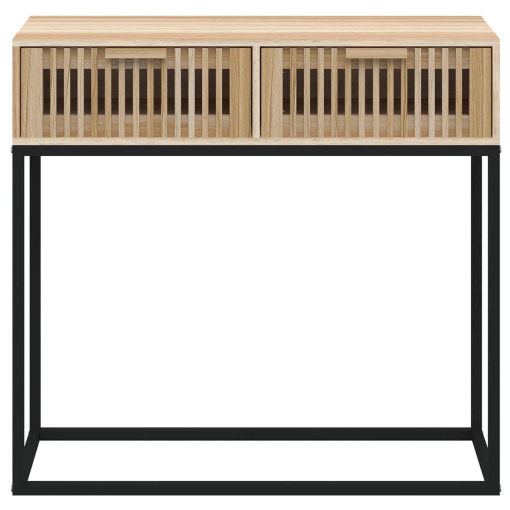 vidaXL Wandtafel Hout/IJzer 80cm - 35% Korting!