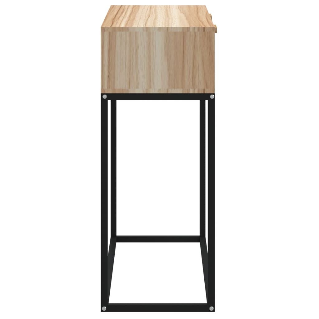 vidaXL Wandtafel Hout/IJzer 80cm - 35% Korting!