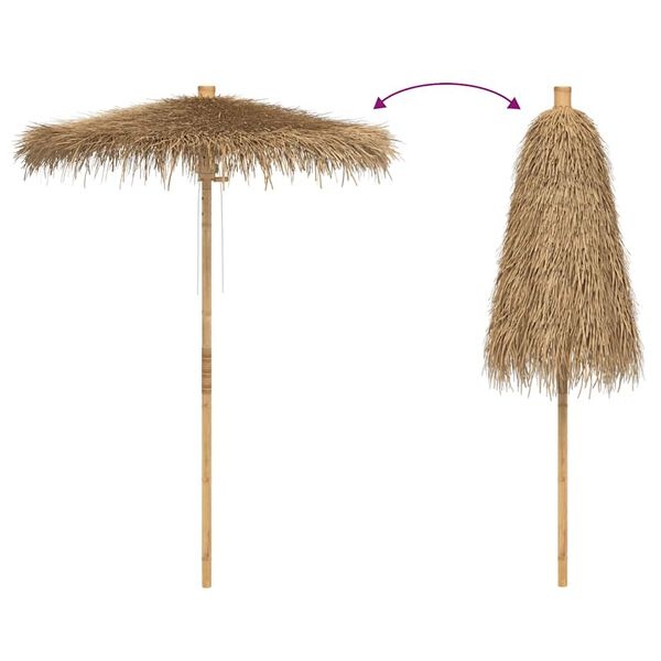 VidaXL Tiki Paraplu Bamboe 150cm met Klamboe - 60% Korting!