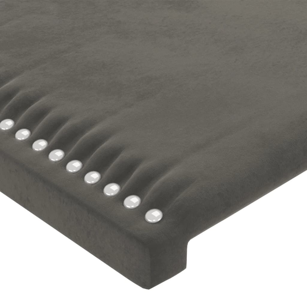 2x Hoofdbord 100cm Donkergrijs Fluwel - 40% Korting!