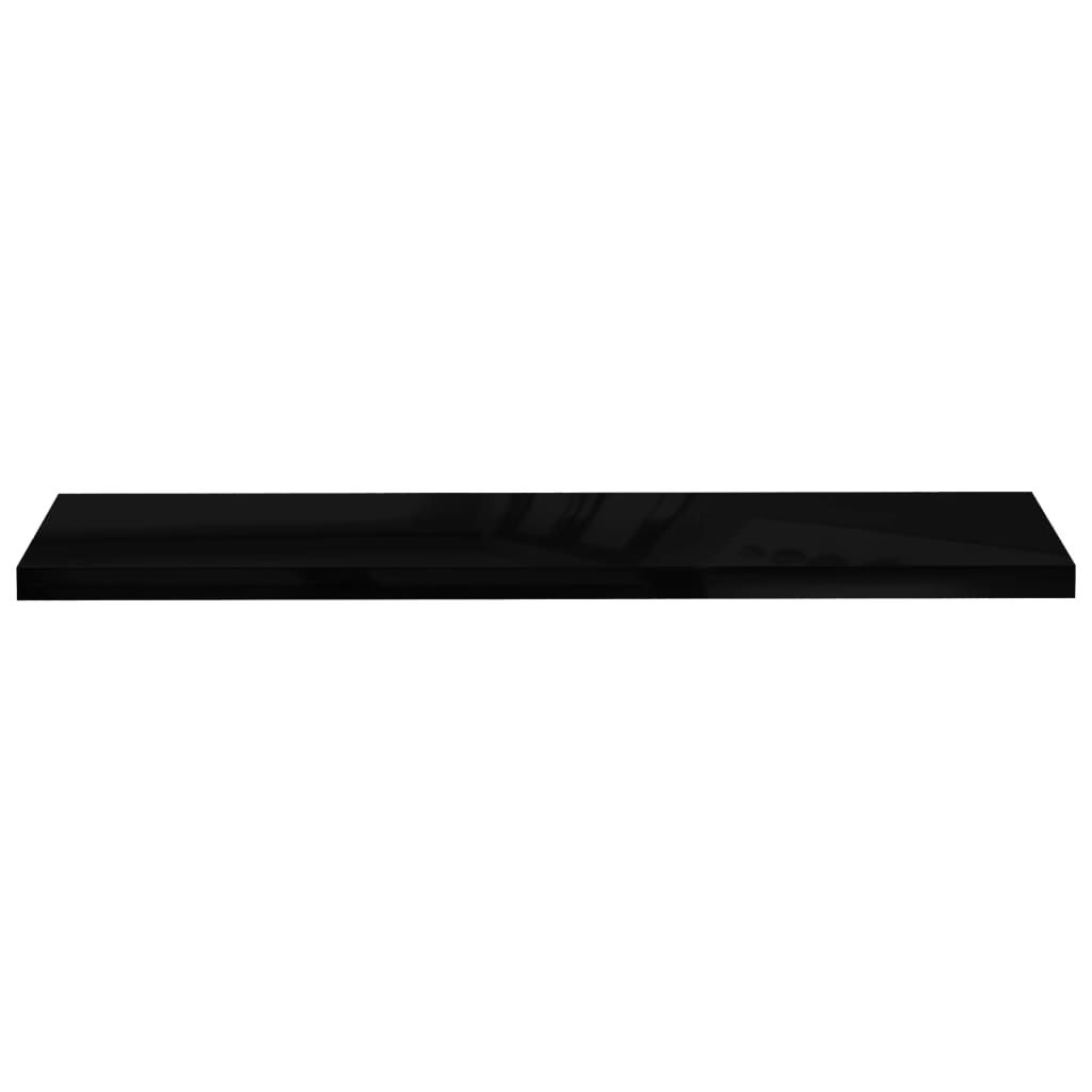 Wandplanken Hoogglans Zwart - 120cm - 50% Korting! (Beschadigd)