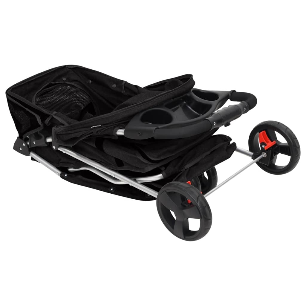 Hondenwagen Inklapbaar Zwart - 35% Korting!