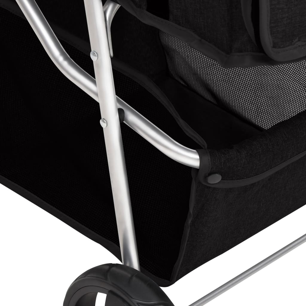 Hondenwagen Inklapbaar Zwart - 35% Korting!