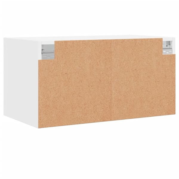 Wandkast met Glazen Deuren Wit - 60% Korting!