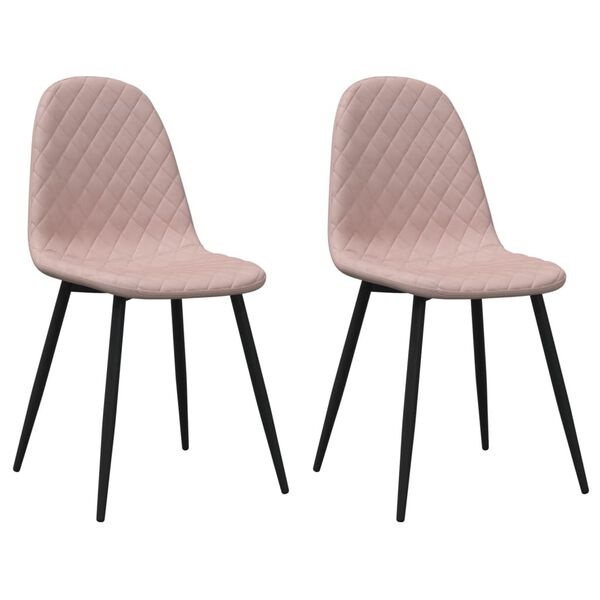 VidaXL Eetkamerstoelen Roze (2 st) -60% Korting!