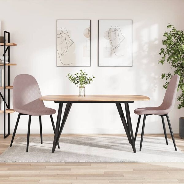 VidaXL Eetkamerstoelen Roze (2 st) -60% Korting!