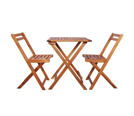 vidaXL Bistroset Acaciahout - 55% Korting! (Beschadigd)