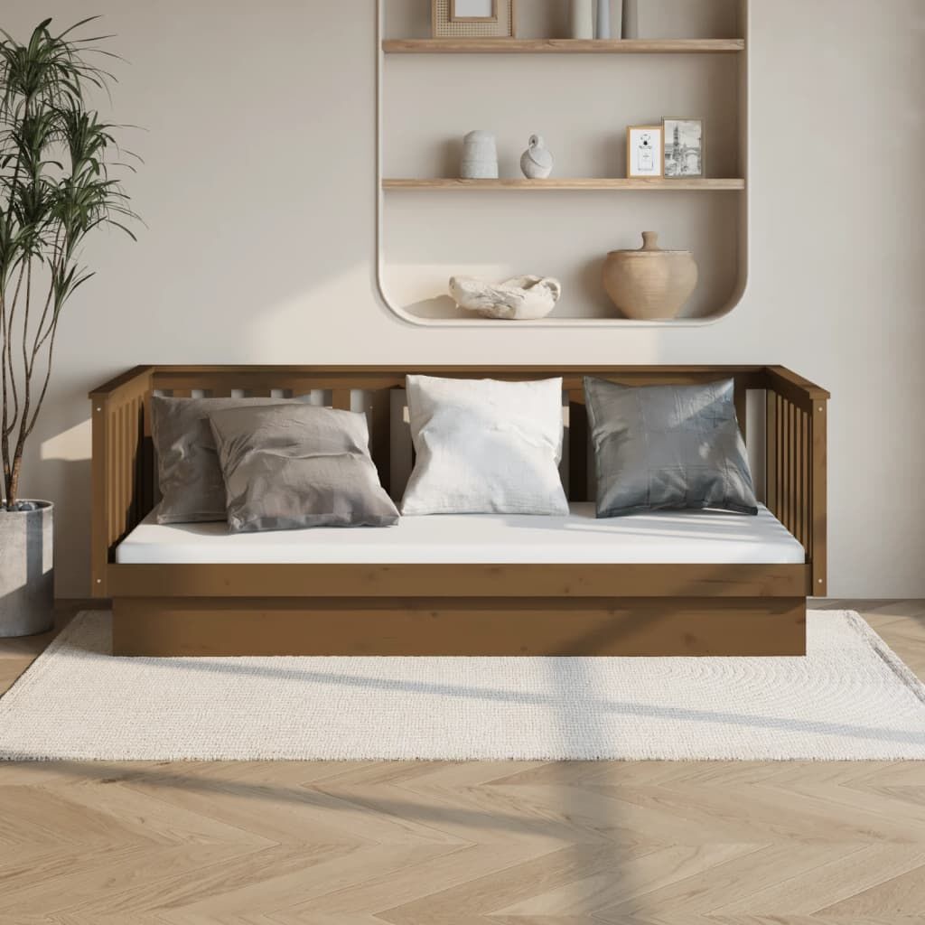 Slaapbank Grenenhout Honingbruin 100x200 - 35% Korting!