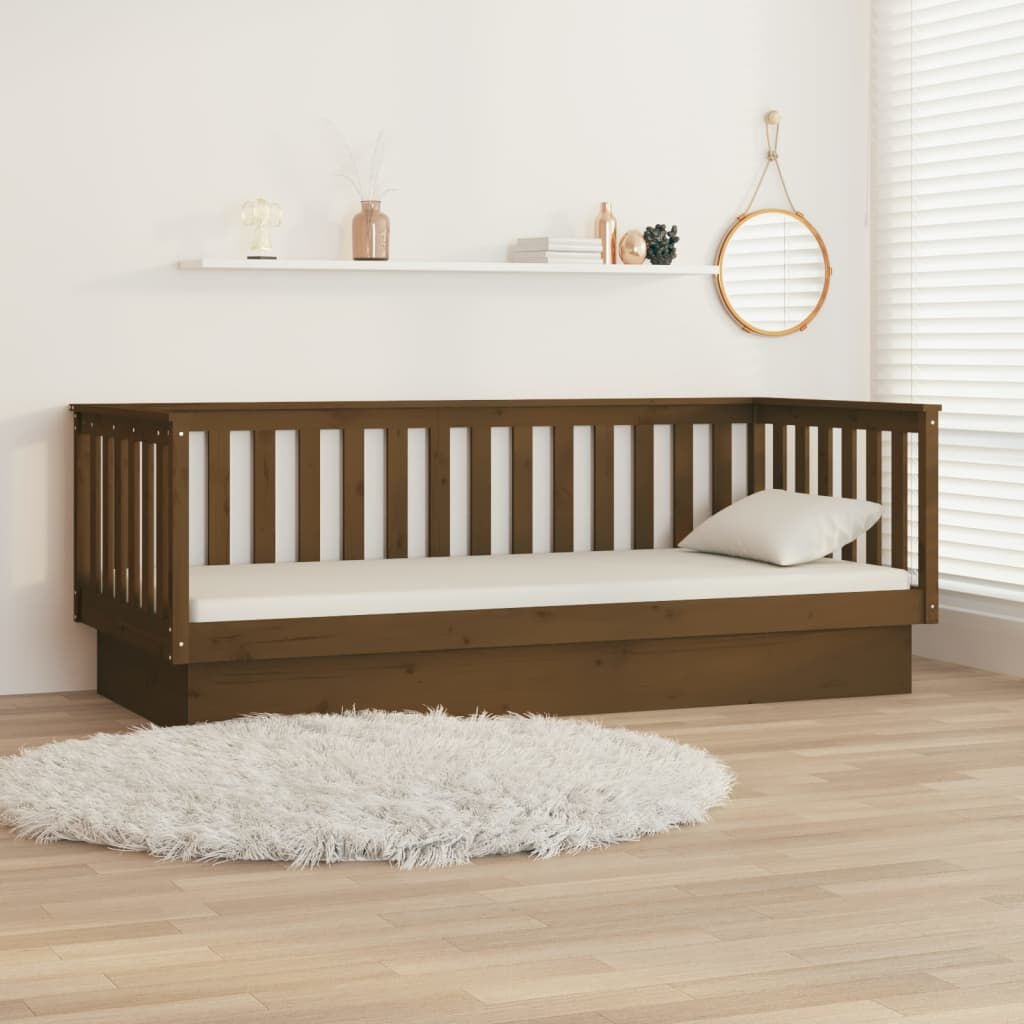 Slaapbank Grenenhout Honingbruin 100x200 - 35% Korting!