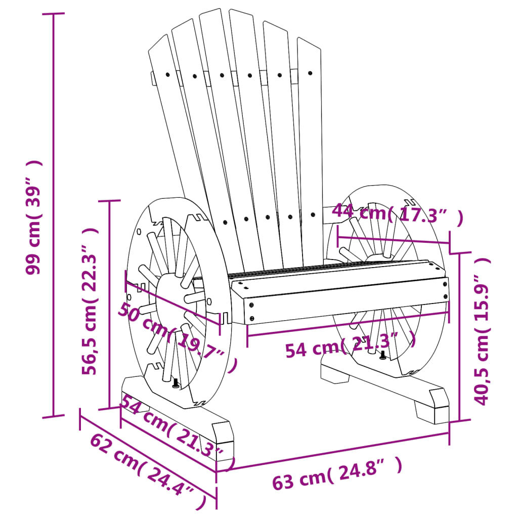 Adirondack Tuinstoel Vurenhout - 35% Korting!
