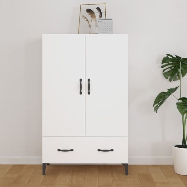 vidaXL Hoge Kast Wit 70x31x115cm - 60% Korting!
