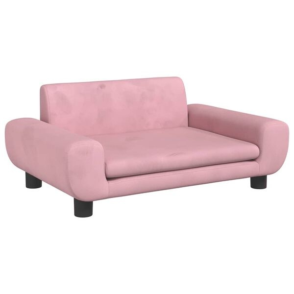 VidaXL Hondenmand Fluweel Roze 70x45cm - Zo Goed Als Nieuw!
