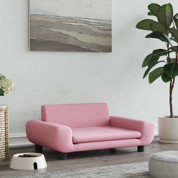 VidaXL Hondenmand Fluweel Roze 70x45cm - Zo Goed Als Nieuw!