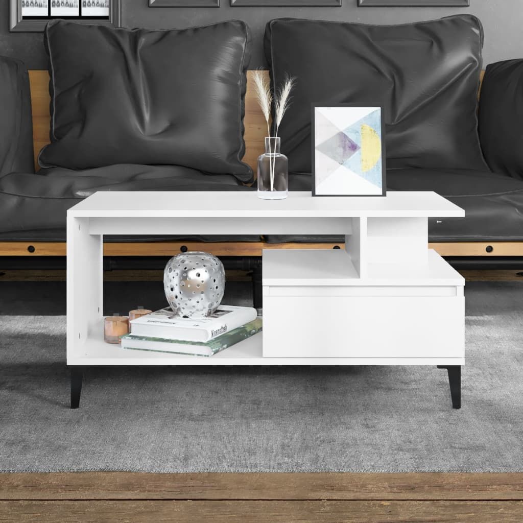 Salontafel Wit 90x49x45cm - Zo Goed Als Nieuw! 35% Korting