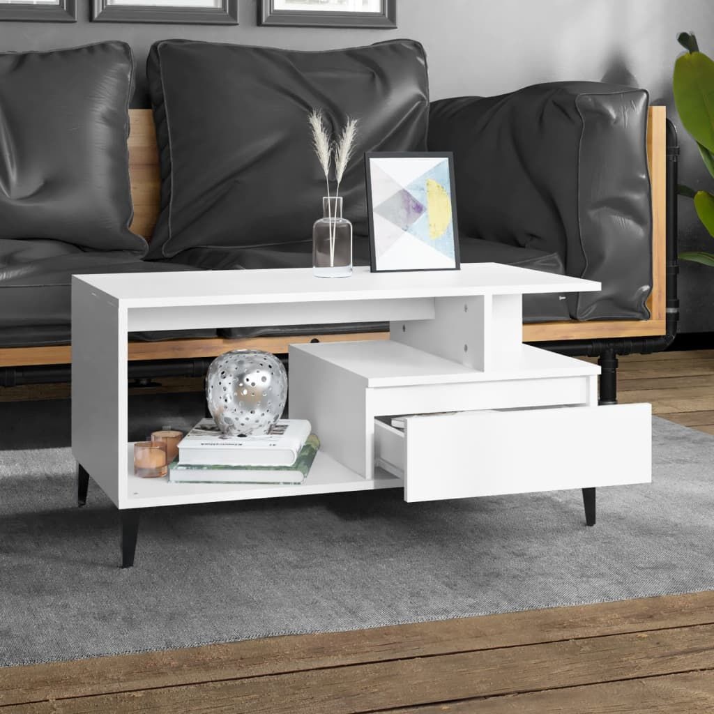 Salontafel Wit 90x49x45cm - Zo Goed Als Nieuw! 35% Korting