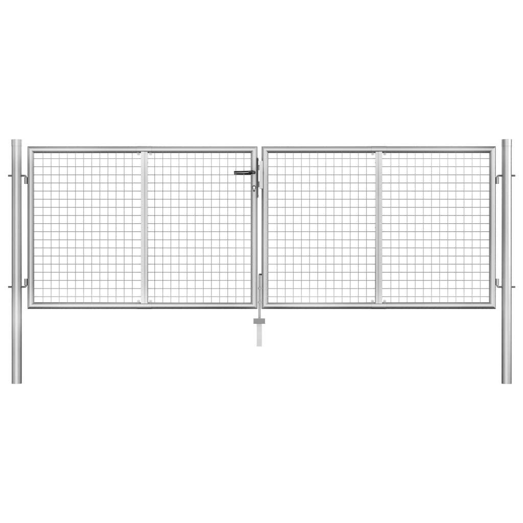 vidaXL Poort 306x125cm Gegalvaniseerd - 35% Korting!