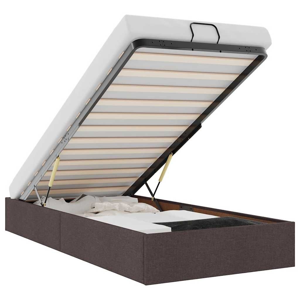 vidaXL Bedframe 90x190cm Donkerbruin - Zo Goed Als Nieuw!
