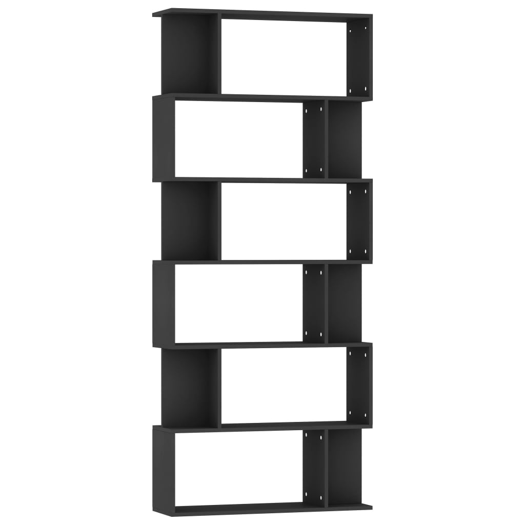 vidaXL Boekenkast/Kamerscherm Zwart 80x24x192cm - Retourdeal!