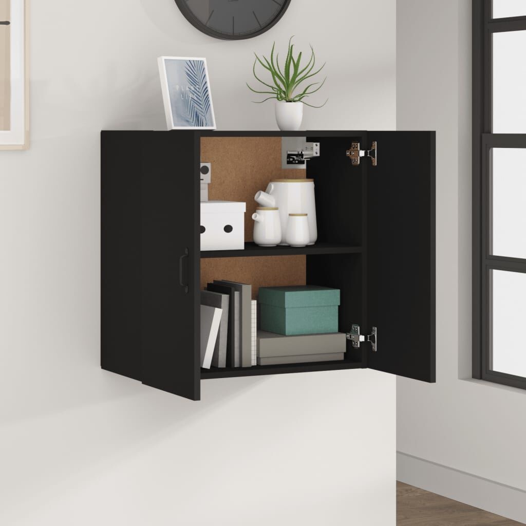 Wandkast Zwart 60cm - 35% Korting! (Zonder Handleiding)