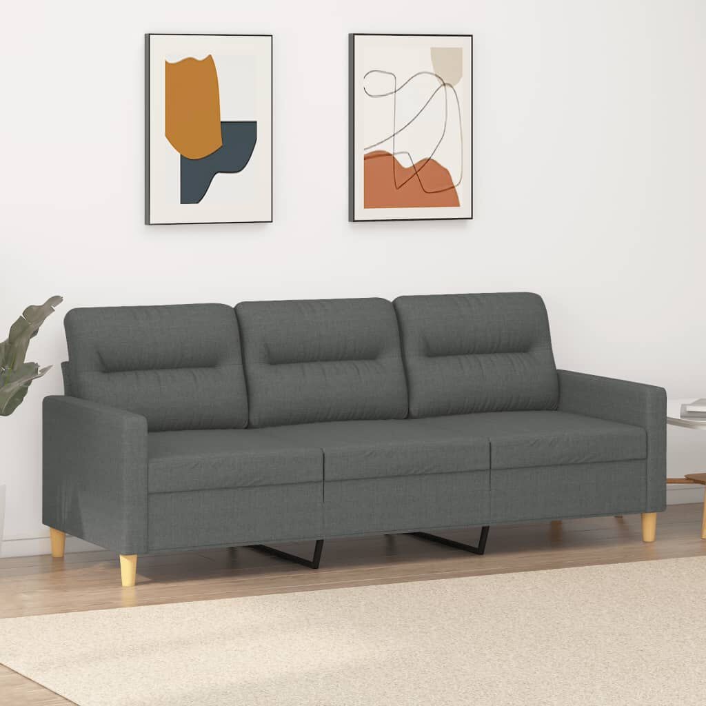 VidaXL Driezitsbank Donkergrijs - 60% Korting! Outlet Deal