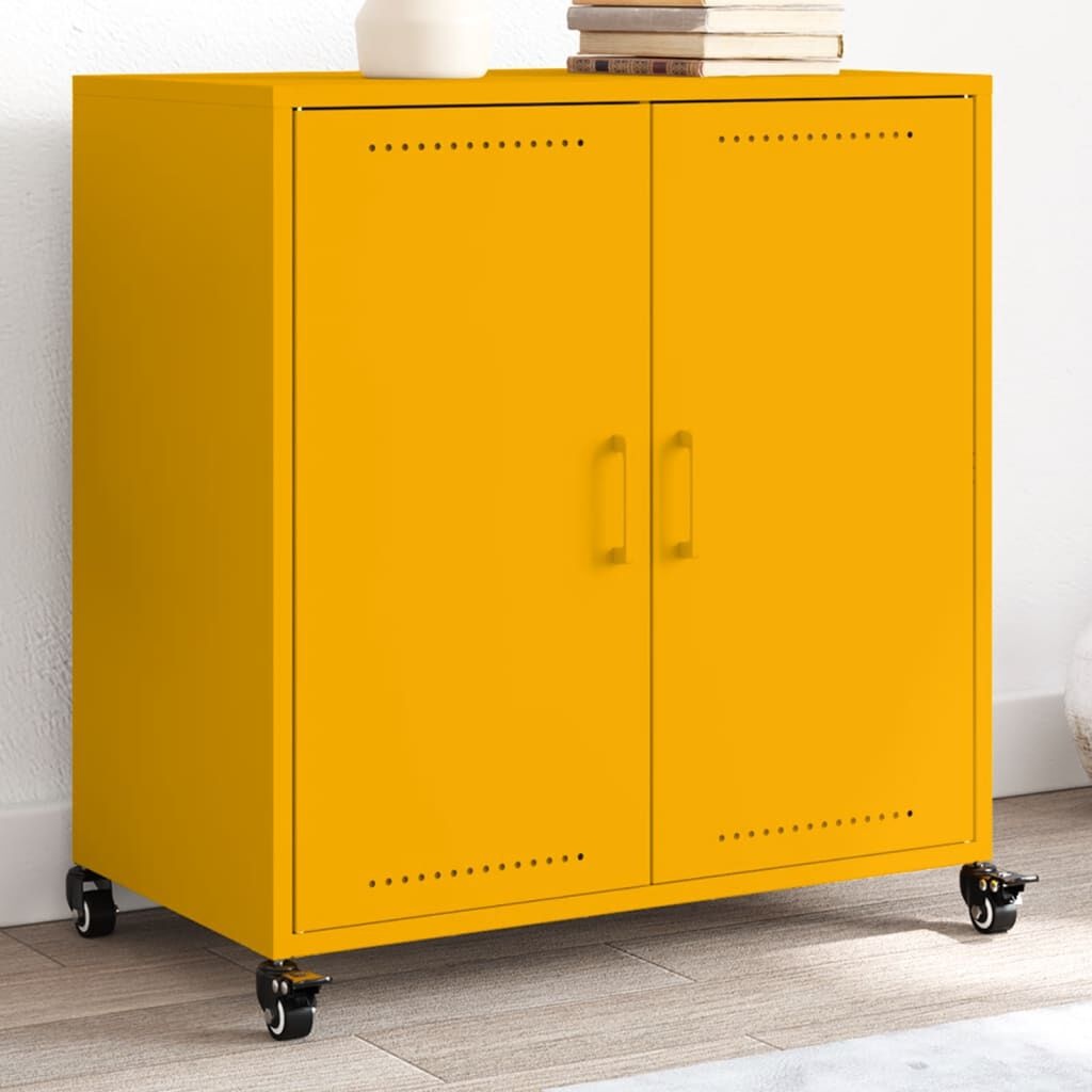 vidaXL Dressoir Mosterdgeel - Licht Beschadigd - 50% Korting!