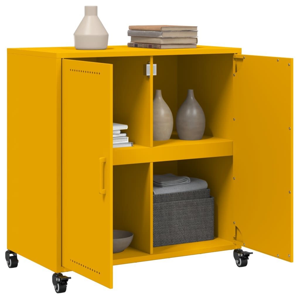 vidaXL Dressoir Mosterdgeel - Licht Beschadigd - 50% Korting!