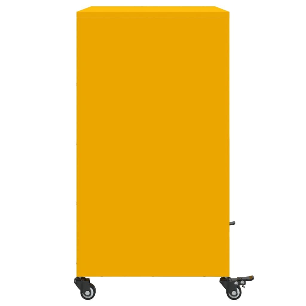 vidaXL Dressoir Mosterdgeel - Licht Beschadigd - 50% Korting!