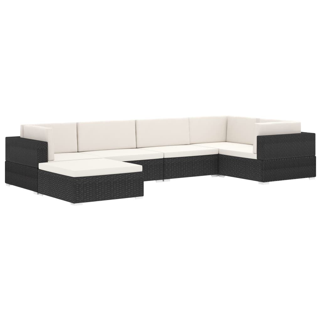 vidaXL Voetensteun Rattan Grijs + Kussen - 35% Korting!