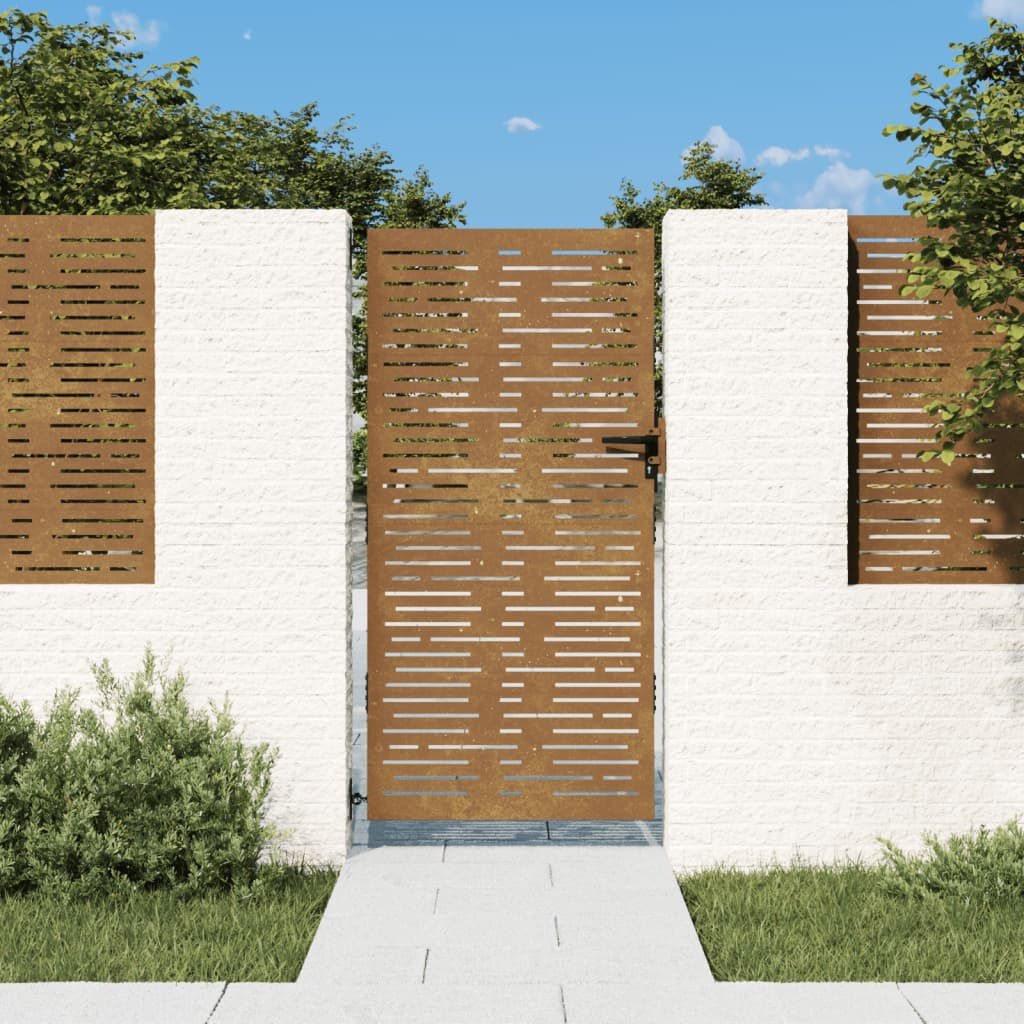 vidaXL Cortenstalen Poort 85x175cm - Vierkant - 50% Korting!