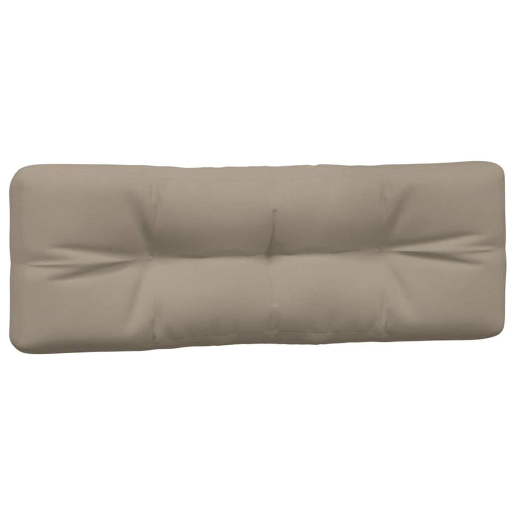 VidaXL Palletkussens Taupe (2 st) - 35% Korting!