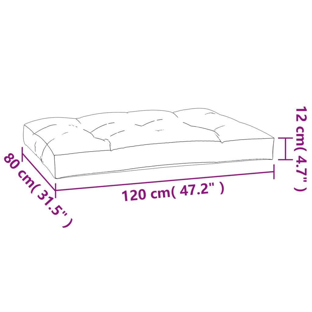 VidaXL Palletkussens Taupe (2 st) - 35% Korting!