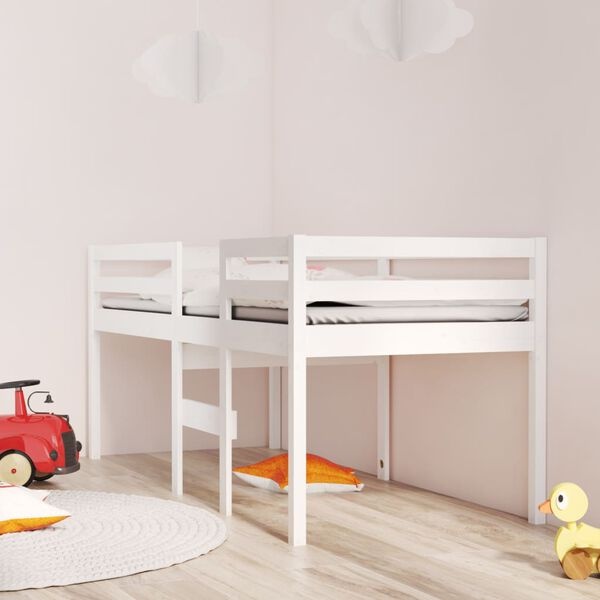 Hoogslaper Grenenhout 90x200 Wit - 35% Korting!