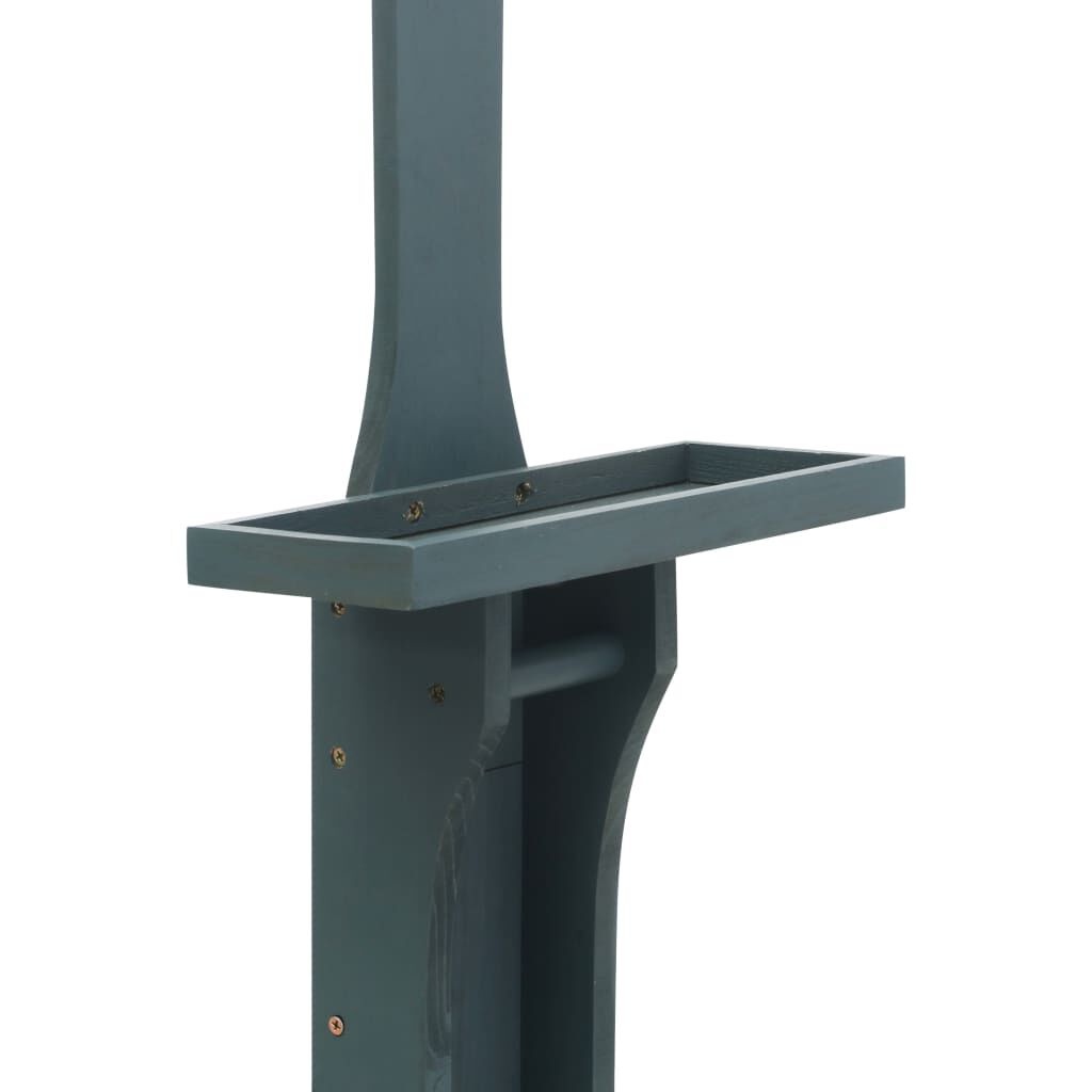vidaXL Buitendouche Hout Antraciet - Zo Goed Als Nieuw!
