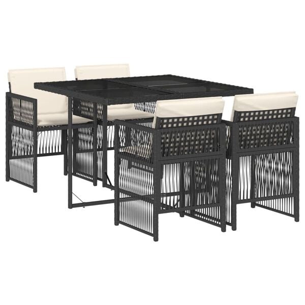 VidaXL Tuinset 5-delig Zwart -45% Korting! Topdeal!