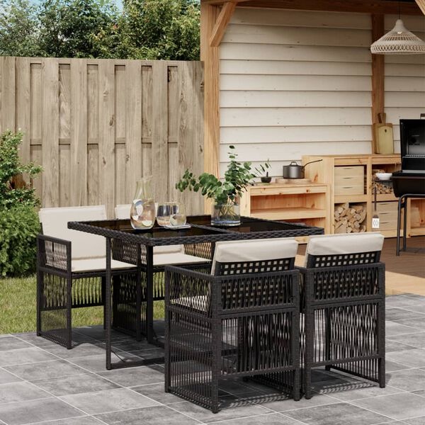 VidaXL Tuinset 5-delig Zwart -45% Korting! Topdeal!
